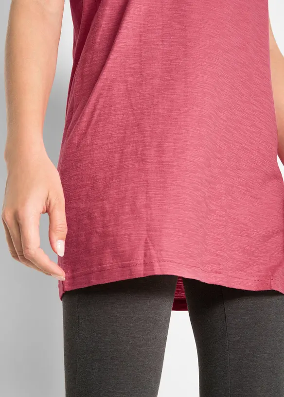 T-shirt lunga in puro cotone, bonprix