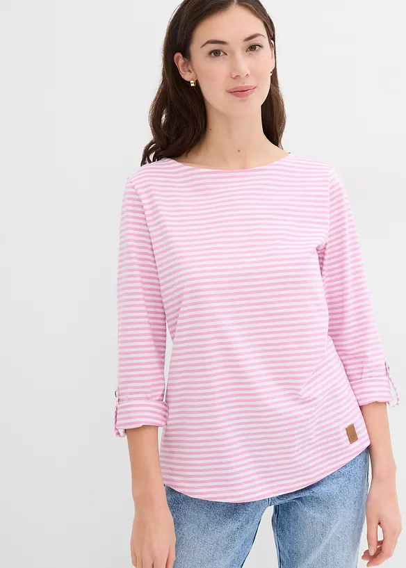 Maglia a maniche lunghe in puro cotone, bonprix