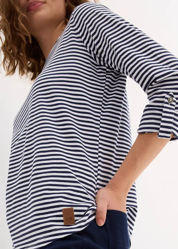 Maglia a maniche lunghe in puro cotone, bonprix