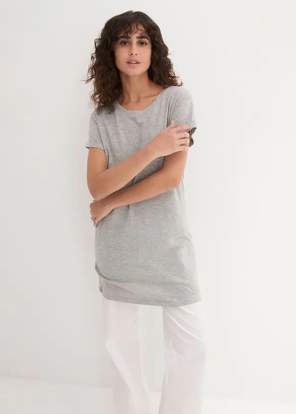 T-shirt lunga in puro cotone, bonprix