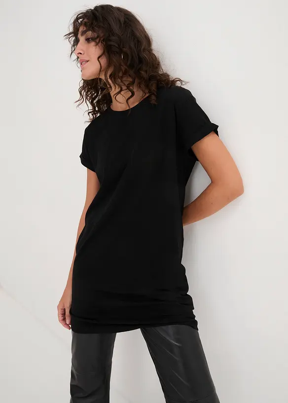 T-shirt lunga in puro cotone, bonprix