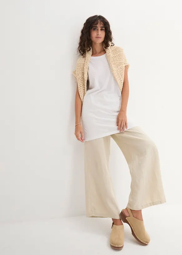 T-shirt lunga in puro cotone, bonprix