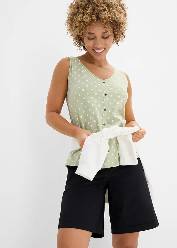 Top con bottoni, bonprix