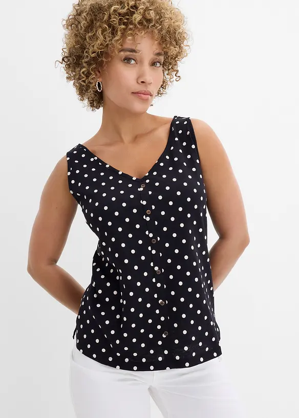 Top con bottoni, bonprix