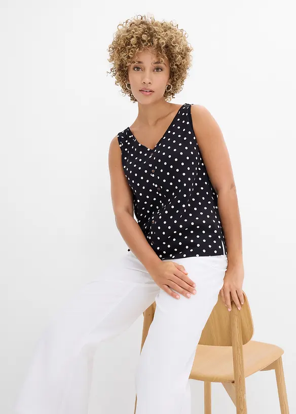 Top con bottoni, bonprix