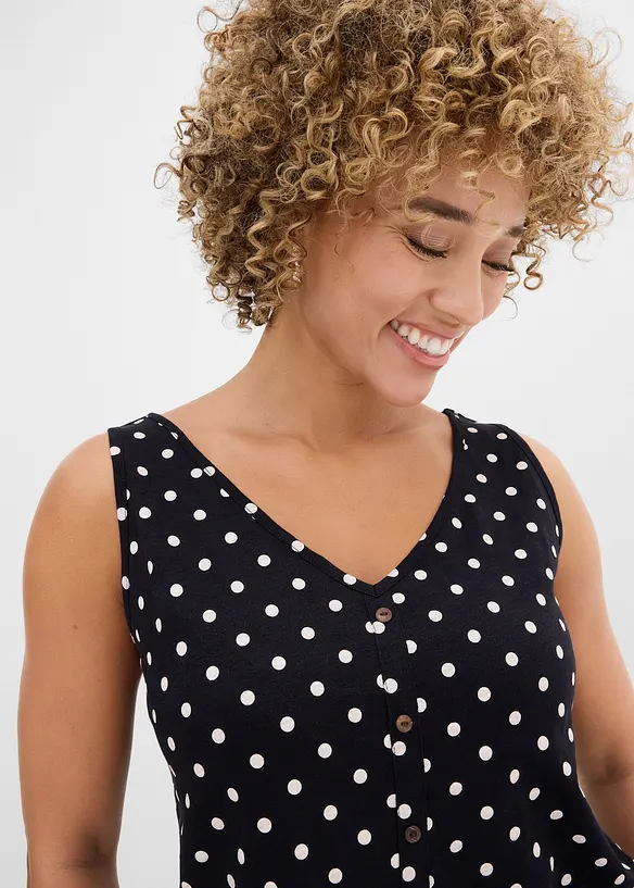 Top con bottoni, bonprix