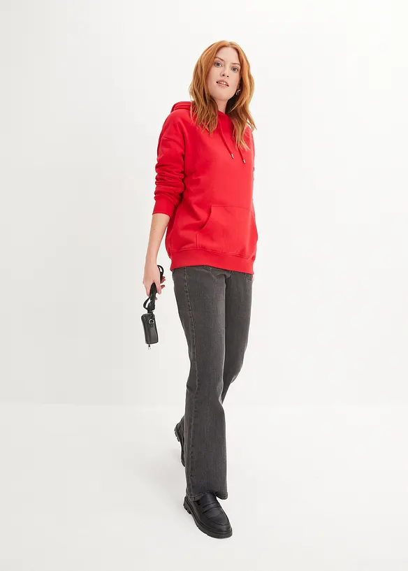 Felpa oversize con cappuccio, bonprix
