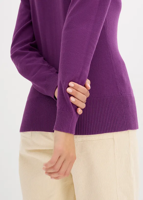 Cardigan in filato fine con bottoni, bonprix