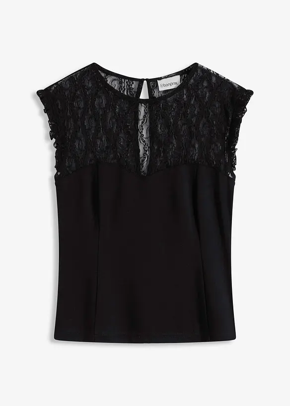 Top con pizzo, bonprix