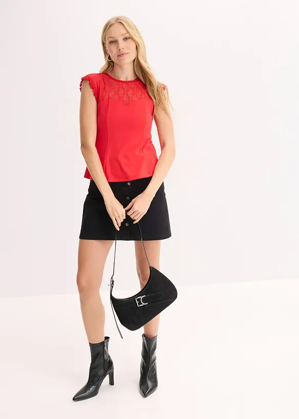 Top con pizzo, bonprix