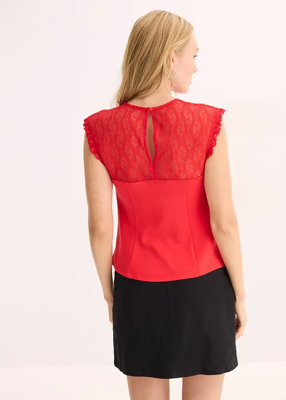 Top con pizzo, bonprix