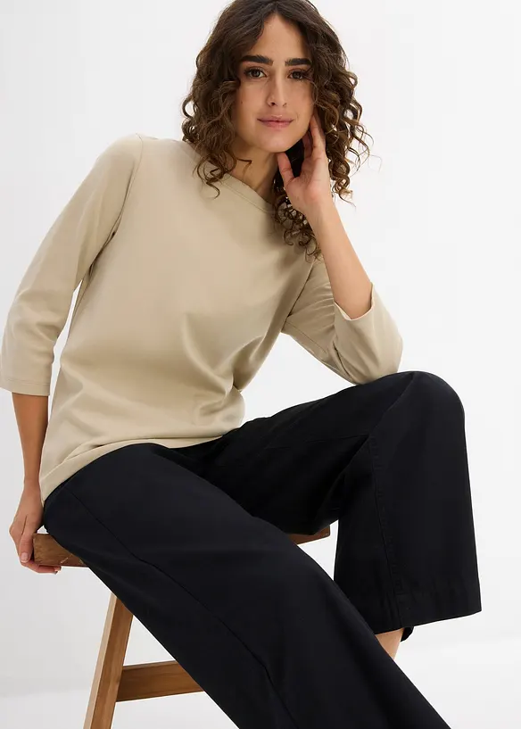 Maglia in puro cotone biologico pesante, bonprix