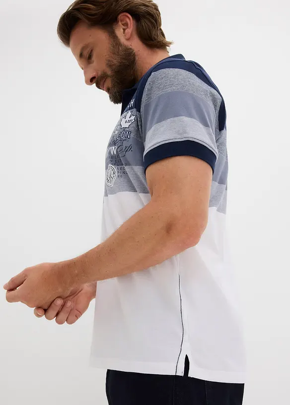 Polo a maniche corte in jersey di puro cotone biologico, bonprix