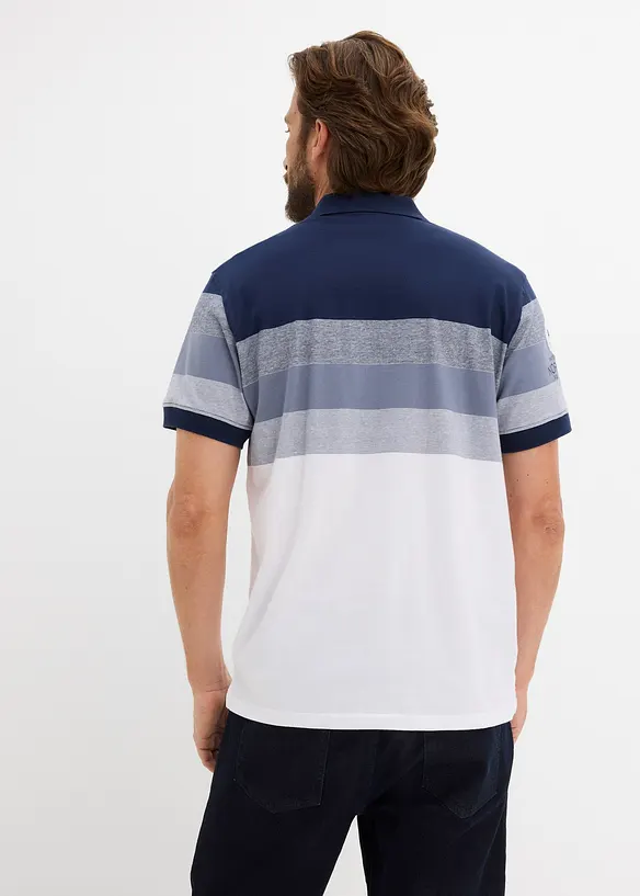 Polo a maniche corte in jersey di puro cotone biologico, bonprix
