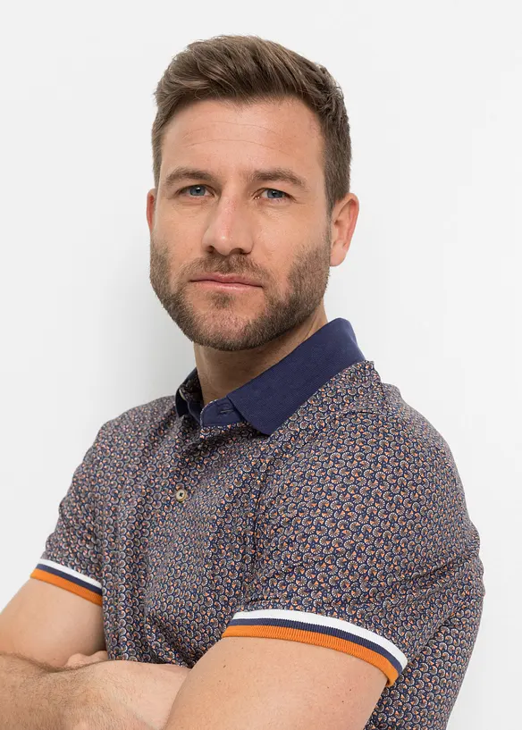 Polo in jersey di puro cotone biologico a maniche corte, bonprix