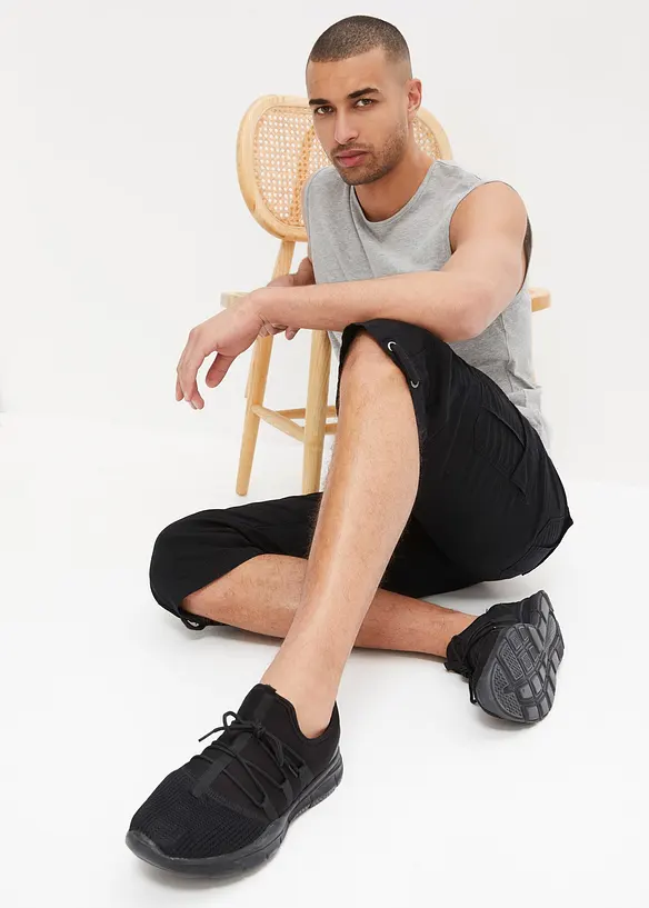 Bermuda cargo lunghi in puro cotone, regular fit, bonprix