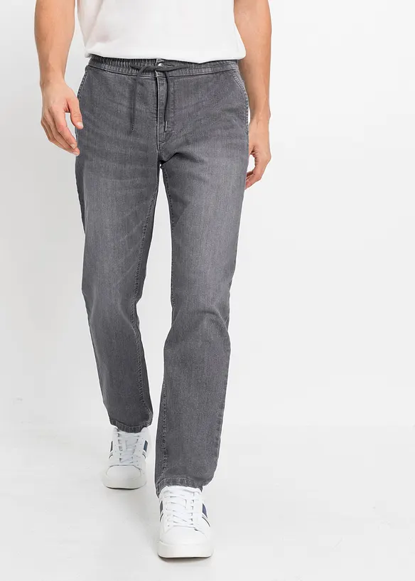 Jeans leggeri con elastico in vita regular fit, straight, bonprix