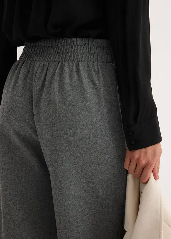 Pantaloni in jersey con traversina decorativa, bonprix