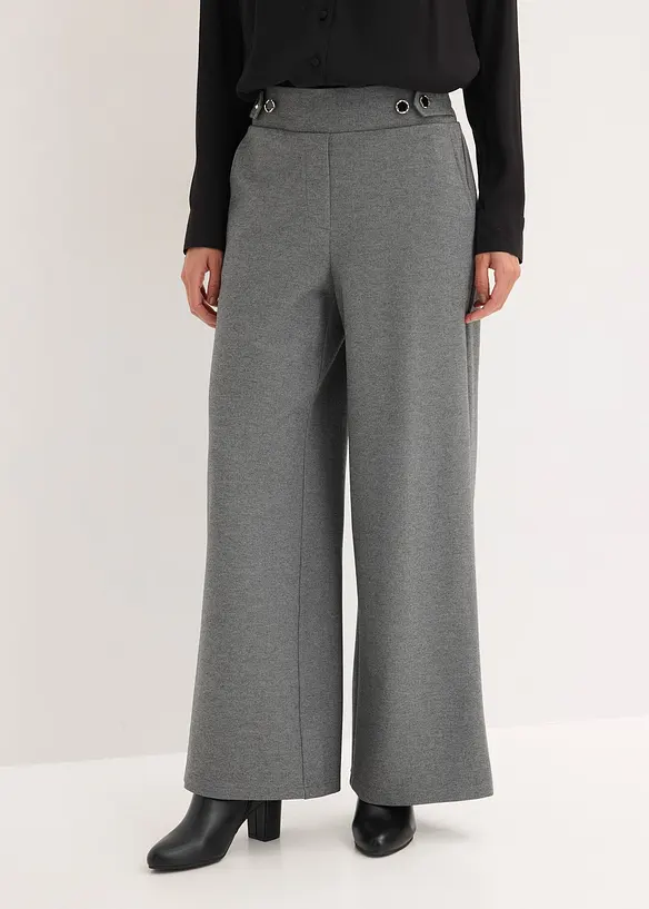 Pantaloni in jersey con traversina decorativa, bonprix