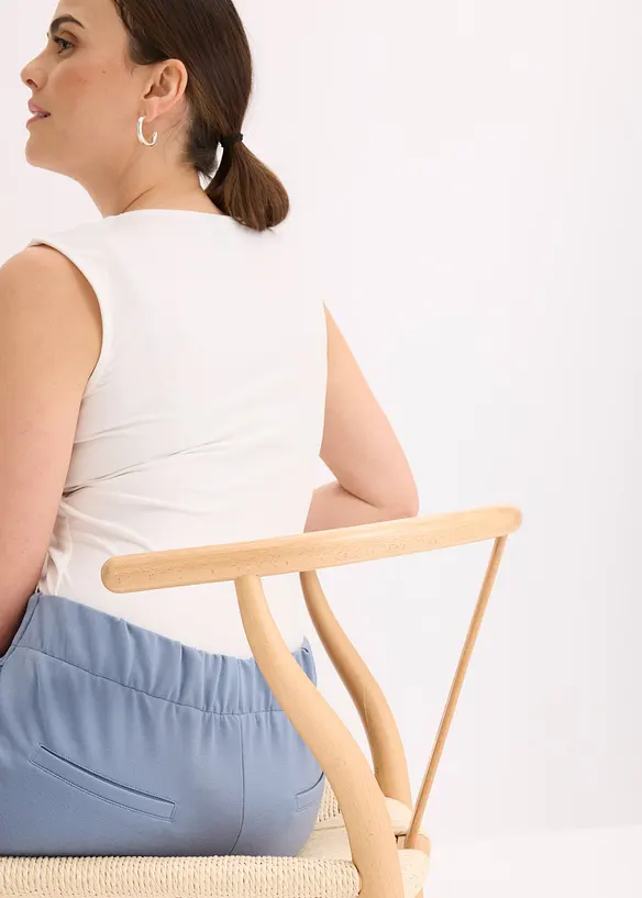 Pantaloni barrel con pinces, bonprix