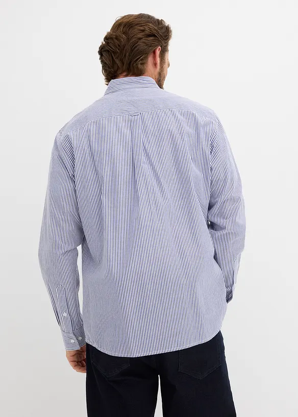 Camicia a maniche lunghe in puro cotone, regular fit, bonprix