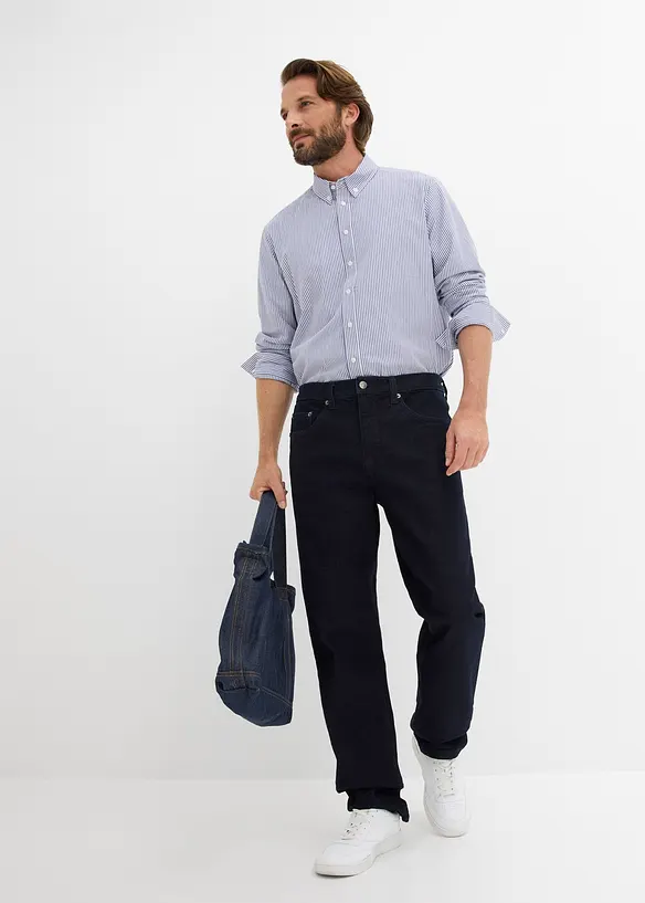 Camicia a maniche lunghe in puro cotone, regular fit, bonprix