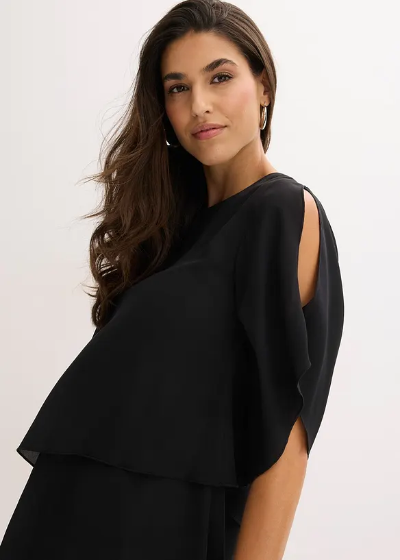 Blusa asimmetrica a pi&ugrave; veli, bonprix