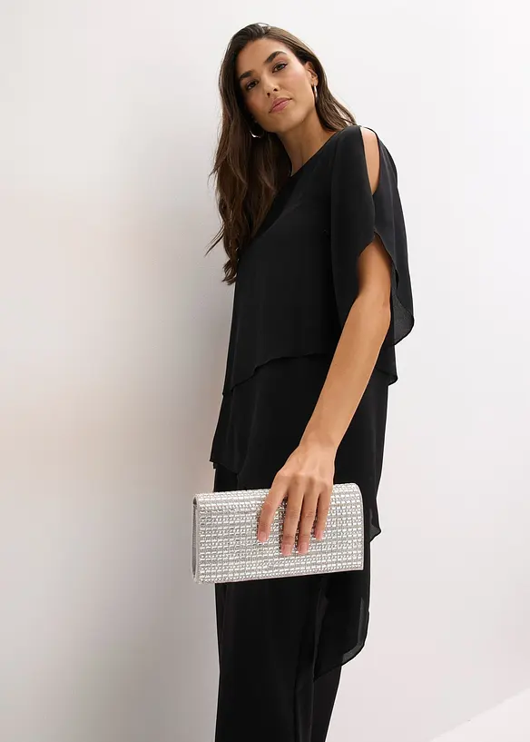 Blusa asimmetrica a pi&ugrave; veli, bonprix