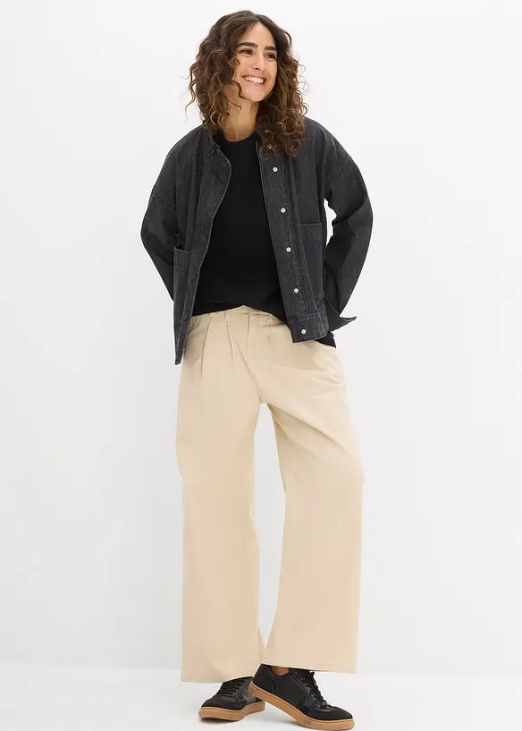 Maxi maglia in puro cotone biologico pesante, bonprix