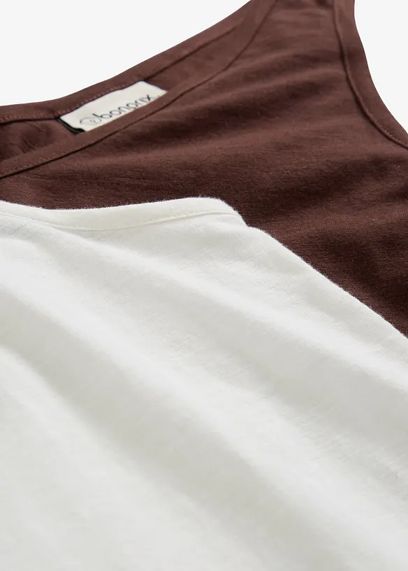 Canotta in puro cotone biologico (pacco da 2), bonprix