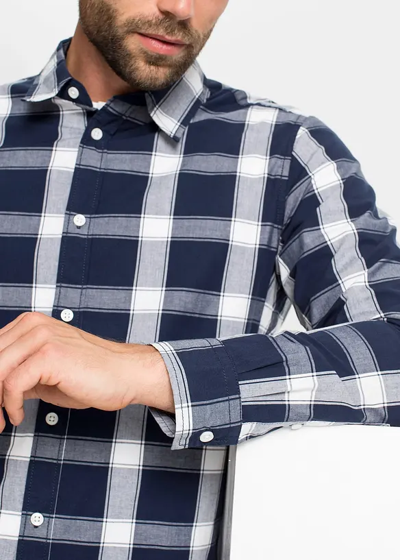 Camicia a maniche lunghe in puro cotone, bonprix