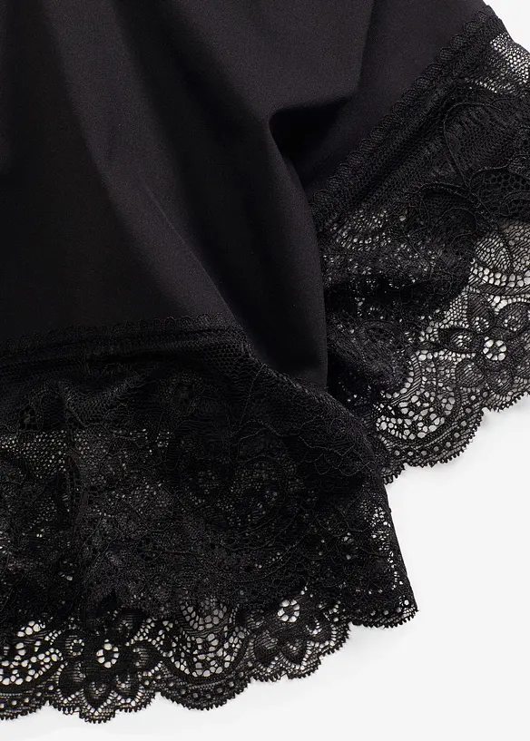 Pantaloncini anti sfregamento in poliammide rinfrescante con gambe in pizzo, bonprix