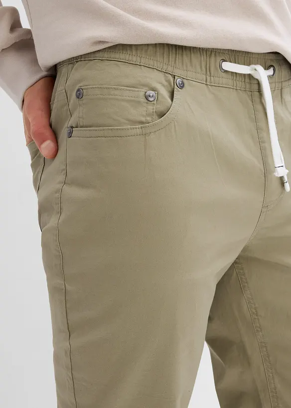 Pantaloni elasticizzati con elastico in vita regular fit, straight, bonprix