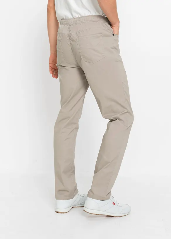 Pantaloni elasticizzati con elastico in vita regular fit, straight, bonprix