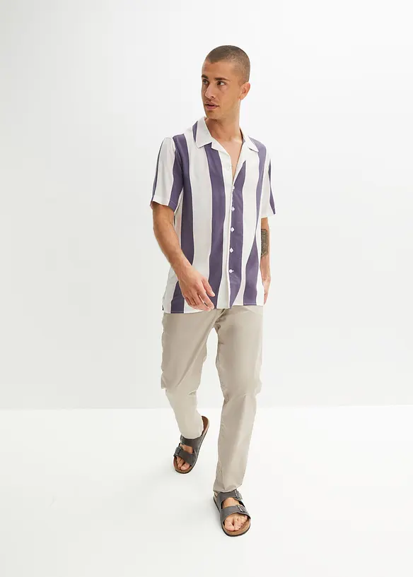 Pantaloni elasticizzati con elastico in vita regular fit, straight, bonprix