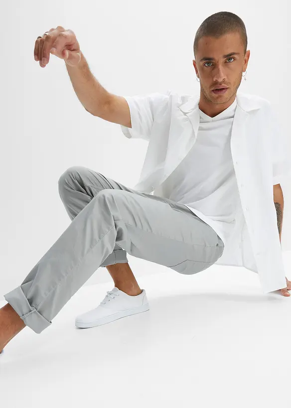 Pantaloni elasticizzati con elastico in vita regular fit, straight, bonprix