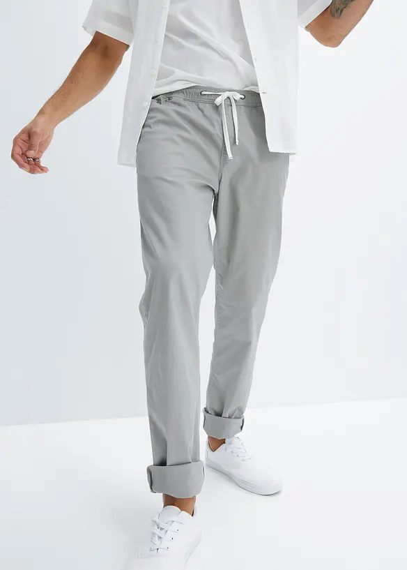 Pantaloni elasticizzati con elastico in vita regular fit, straight, bonprix