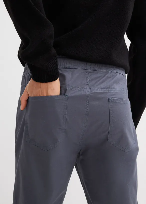 Pantaloni elasticizzati con elastico in vita regular fit, straight, bonprix