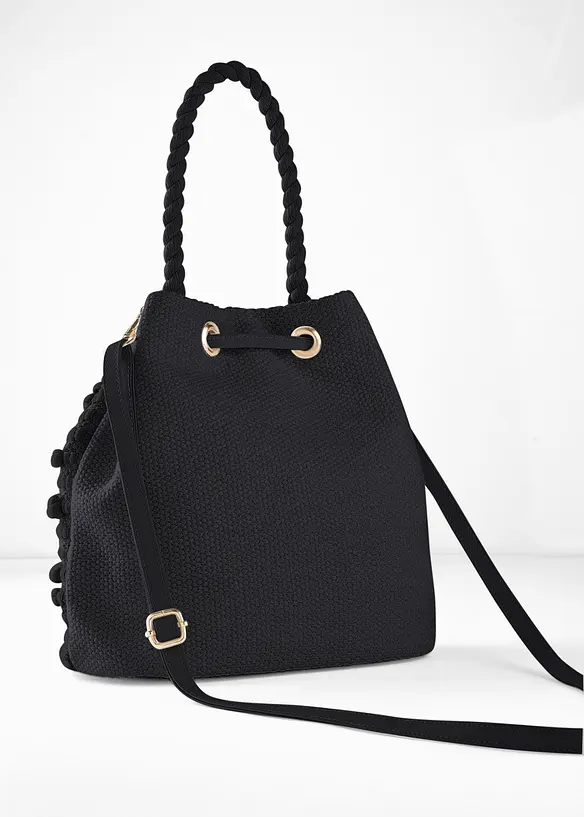 Borsa a secchiello con lavorazione strutturata, bonprix