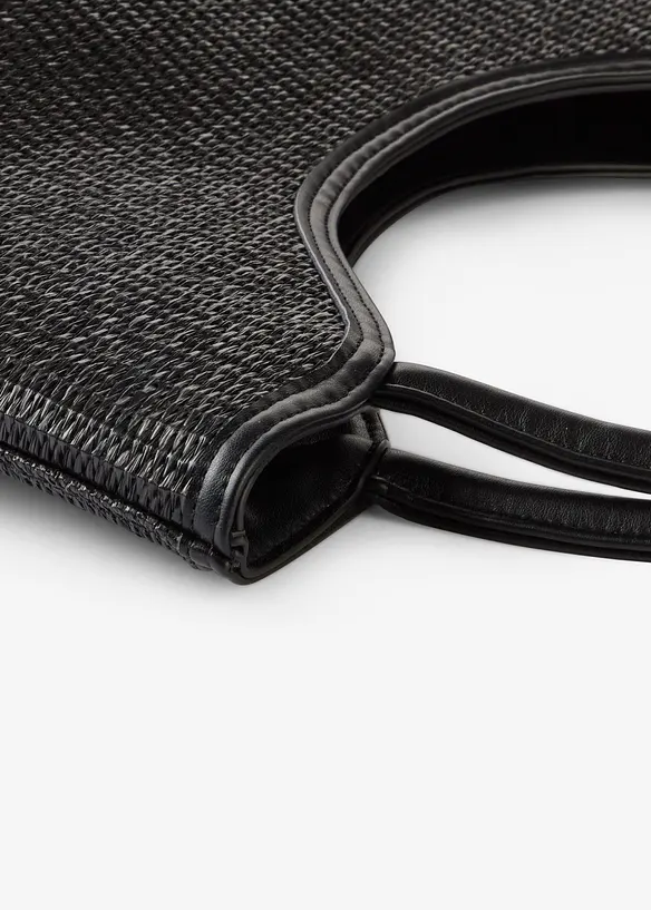 Borsa shopper in similpaglia, bonprix