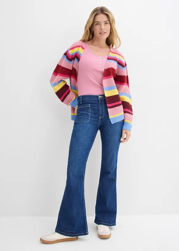 Maglia serafino in puro cotone biologico, bonprix