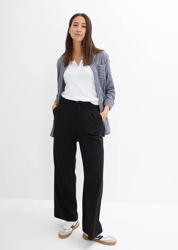 Maglia serafino in puro cotone biologico, bonprix