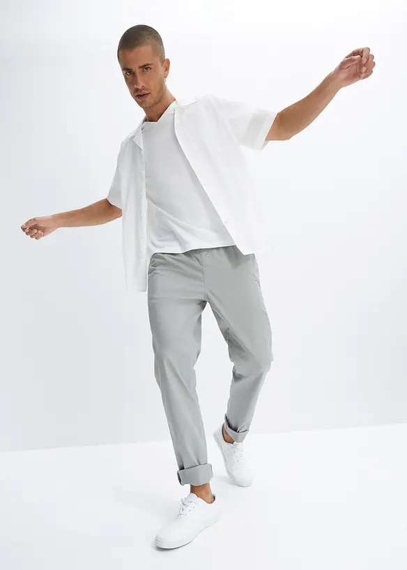 Pantaloni elasticizzati con elastico in vita regular fit, straight, bonprix