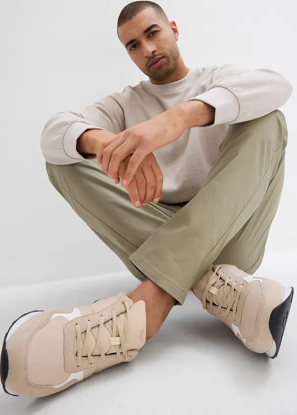 Pantaloni elasticizzati con elastico in vita regular fit, straight, bonprix