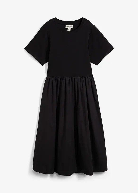 Abito midi in puro cotone, bonprix