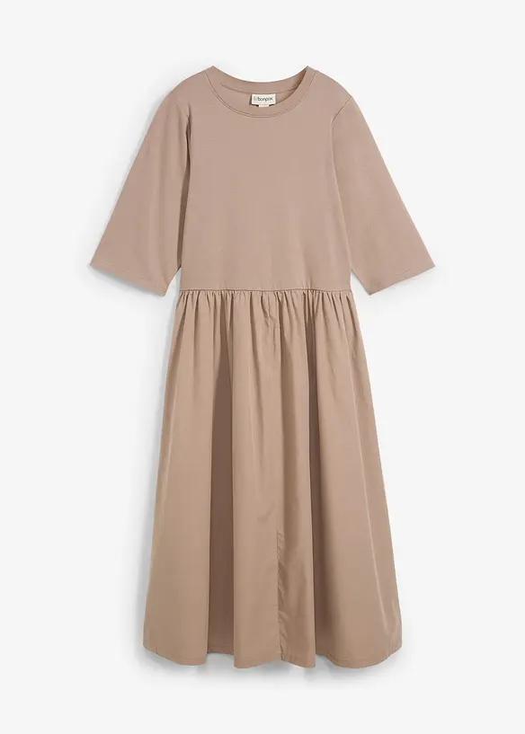 Abito midi in puro cotone, bonprix