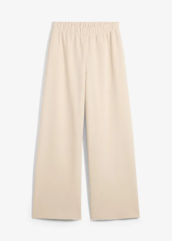 Pantaloni larghi in piquet, bonprix