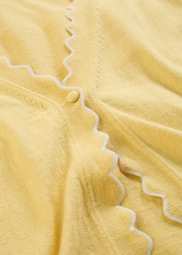 Cardigan in filato fine misto seta, bonprix