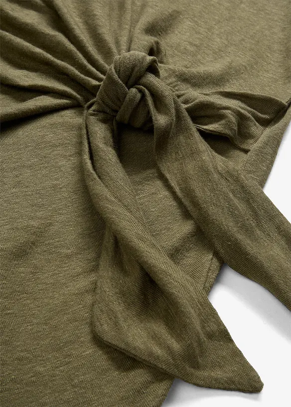 Maglia a portafoglio in puro lino, bonprix