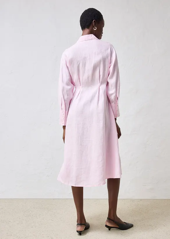 Abito chemisier in puro lino, bonprix